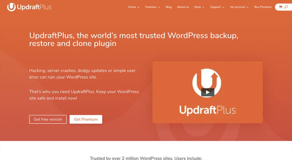 updraftplus – The Best WordPress Plugins for Business Websites in 2019